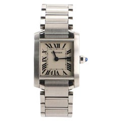 Cartier Tank Francaise Quartz Watch Stainless Steel 20