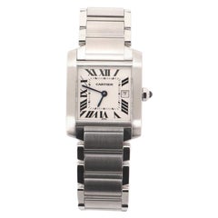 Cartier Tank Francaise Quartz Watch Stainless Steel 25