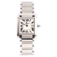 Cartier Tank Francaise Quartz Watch Stainless Steel