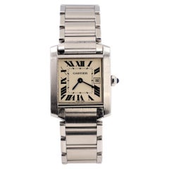 Cartier Tank Francaise Quartz Watch Stainless Steel 25