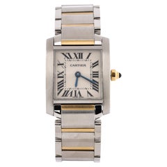 Cartier Tank Francaise Quartz Watch Stainless Steel and Yellow Gold 20