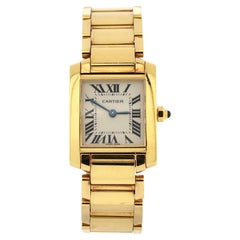 Cartier Tank Francaise Quartz Watch Yellow Gold 20