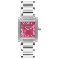 Cartier Tank Francaise Quadrante Lampone Edizione Limitata Orologio da Donna W51030Q3
