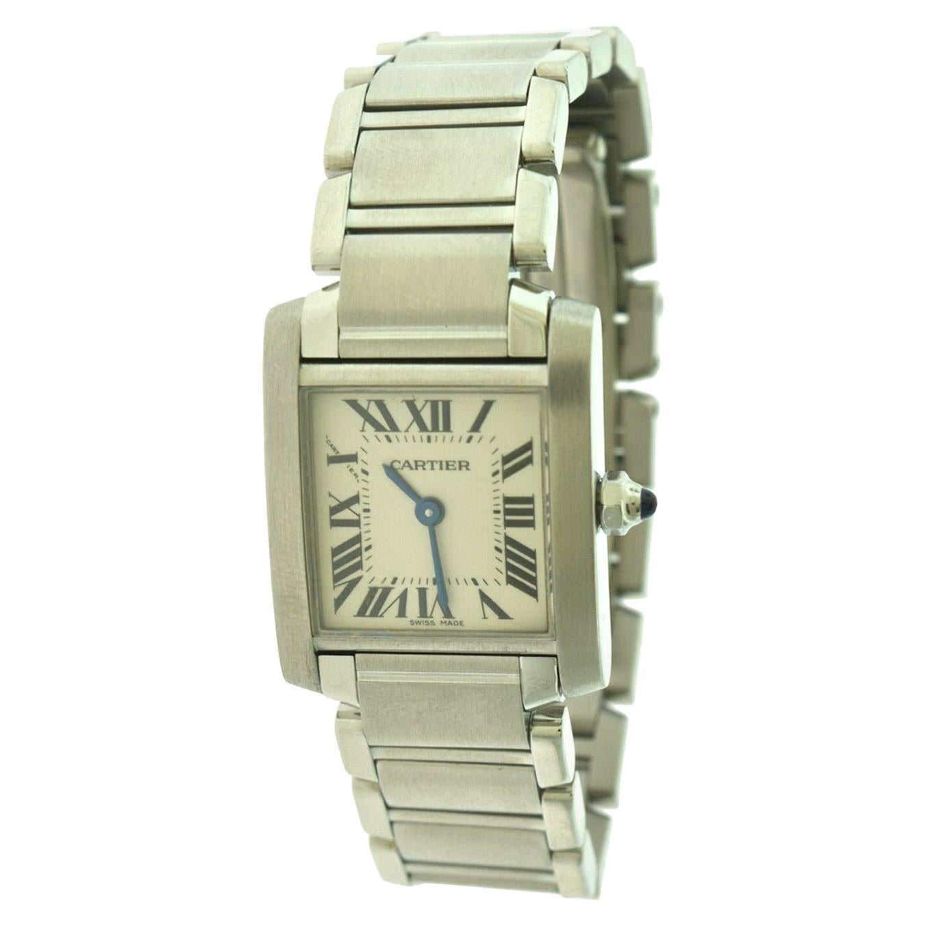Cartier Tank Francaise Ref. 2384 Small Model Stainless Steel Watch 'Y-33'