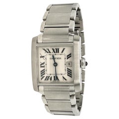 Cartier: Edelstahl-Uhr Tank Francaise Ref. 2465 aus Edelstahl