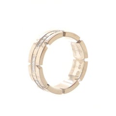 Cartier Tank Francaise Ring 18K White Gold with Diamonds