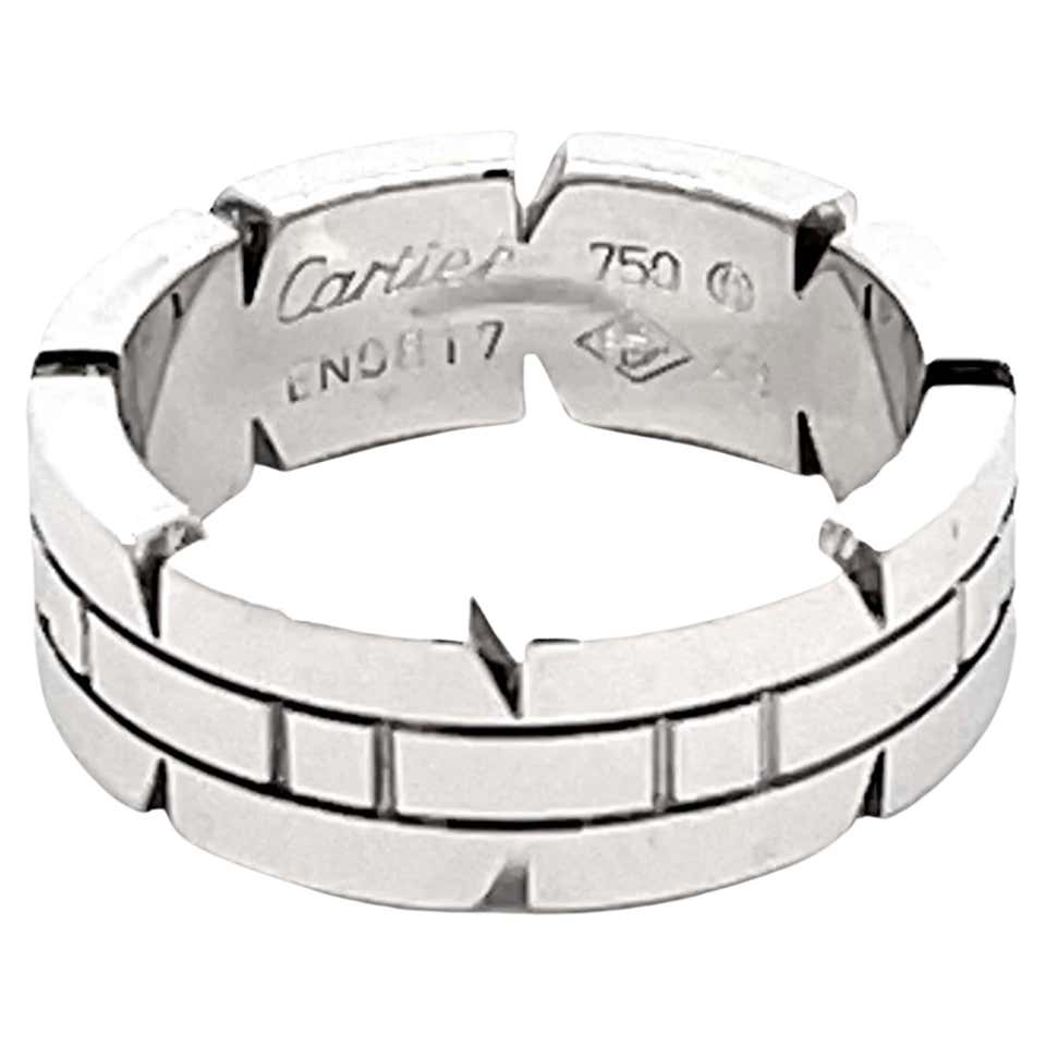 Cartier Tank Ring in 18k White Gold For Sale at 1stDibs | cartier ring ...