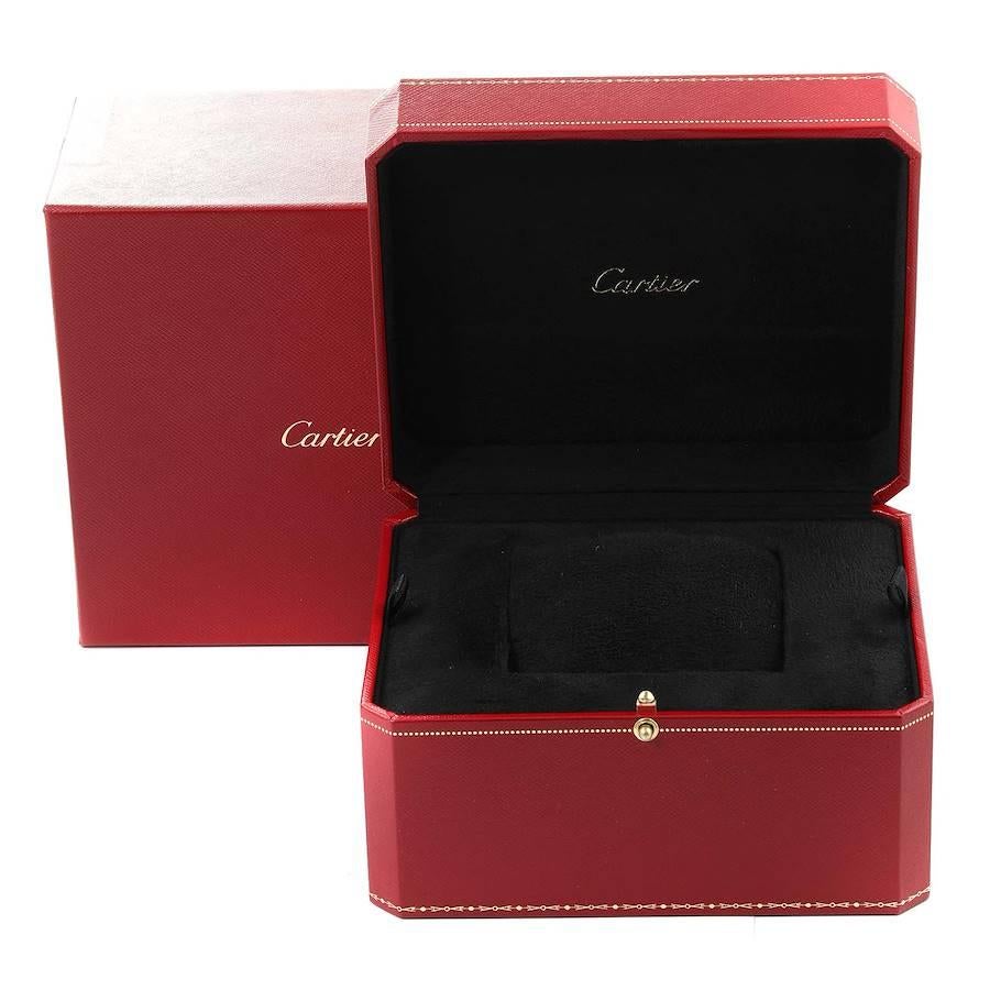 Cartier Tank Francaise Rose Gold Diamond Burgundy Strap Ladies Watch WE104531 1