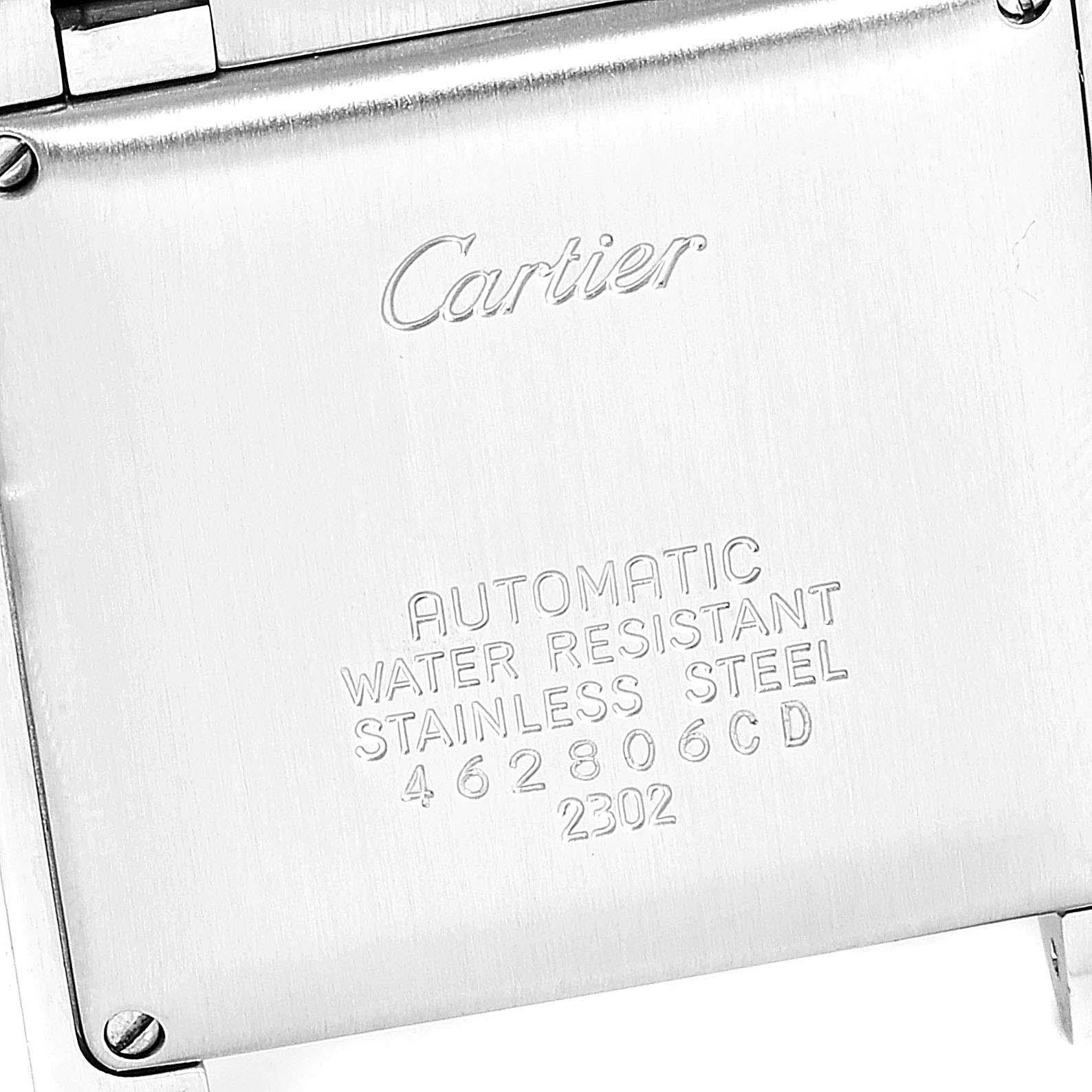 Cartier Tank Francaise Silver Dial Automatic Steel Men's Watch W51002Q3 For Sale 3