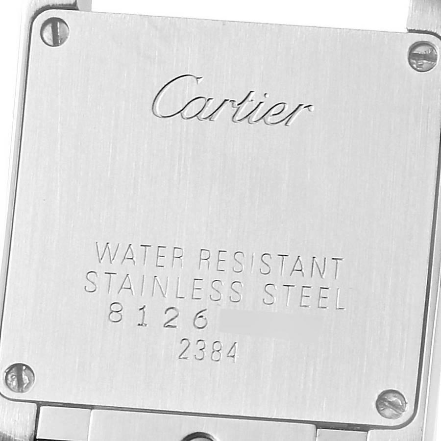 Cartier Tank Francaise Silver Dial Blue Hands Ladies Watch W51008Q3 2