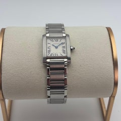 Cartier Tank Française SM Ref. 3217 Stainless Steel Classic Bracelet Watch