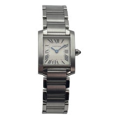 Cartier Tank Française SM Ref. 3217 Stainless Steel Classic Bracelet Watch
