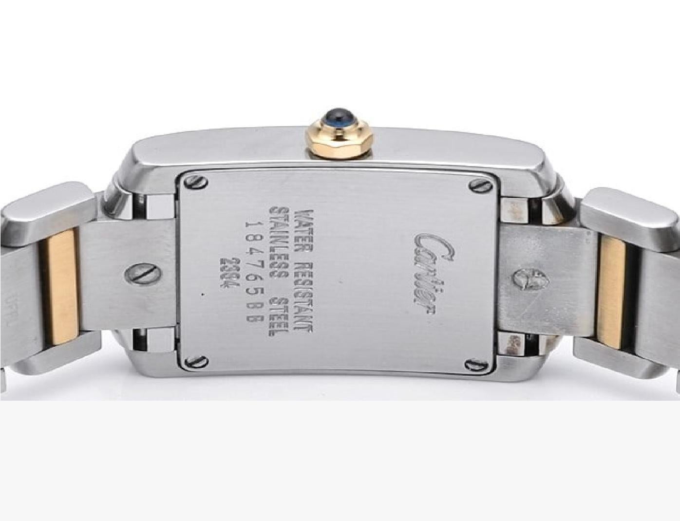 Cartier Tank Française SM W51007Q4 Gold & Steel Ladies Watch - Luxurious 2