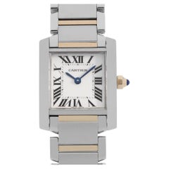 Cartier Tank Française SM W51007Q4 Vintage Ladies Watch Elegant Luxury Timepiece