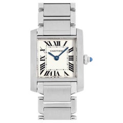 Retro Cartier Tank Française SM W51008Q3 - Classic Ladies' Watch, Pre-Owned Luxury