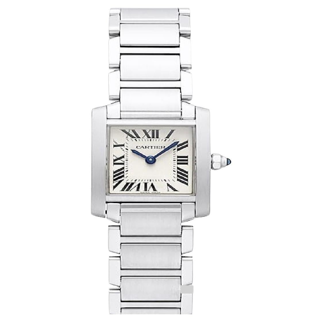 Cartier Tank Française SM W51008Q3 Quartz Ladies Watch - Elegant Timepiece