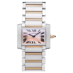 Cartier Tank Française SM W51027Q4 - Elegant Ladies' Gold & Steel Watch