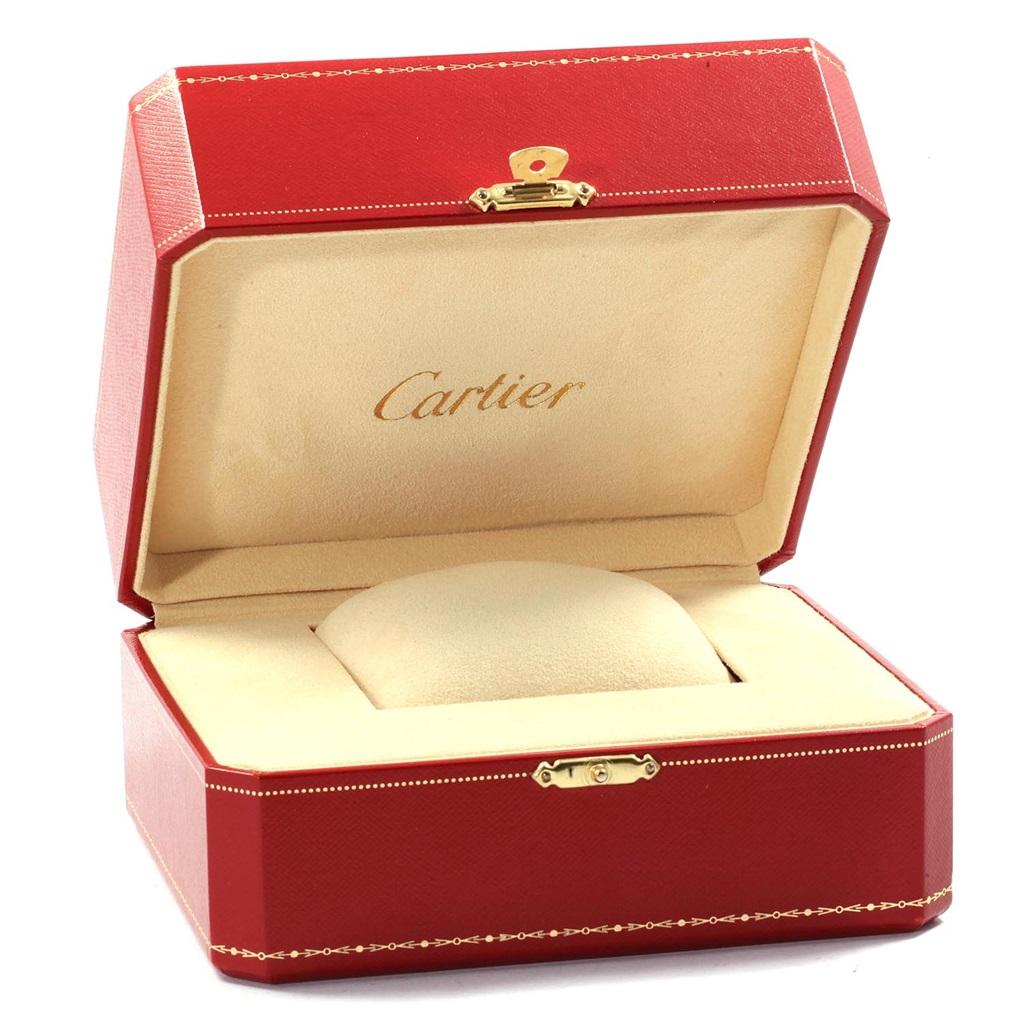 Cartier Tank Francaise Small 18 Karat Yellow Gold Diamond Watch WE1001R8 7