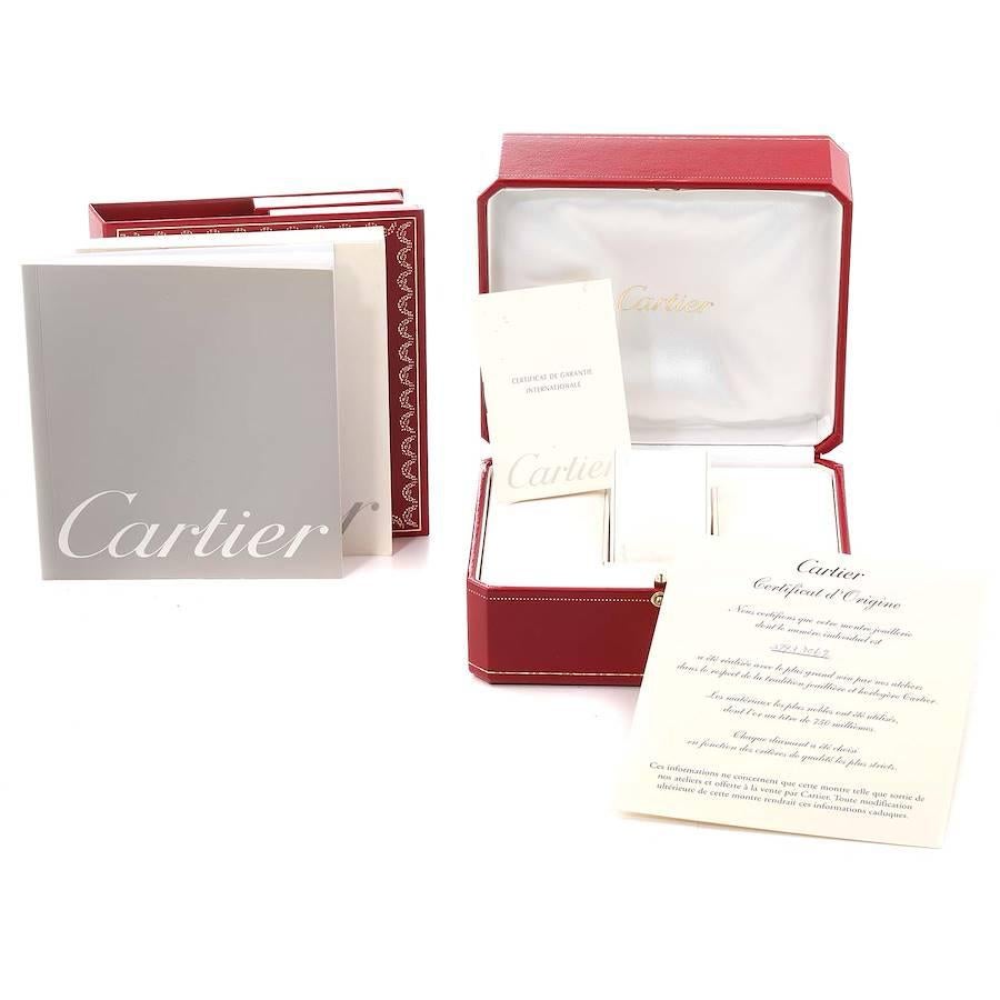 Cartier Tank Francaise Small Rose Gold Diamond Ladies Watch WE10456H Box Papers For Sale 3