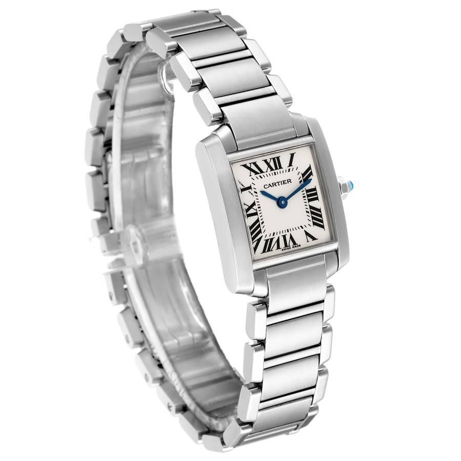 cartier tank francaise small on wrist