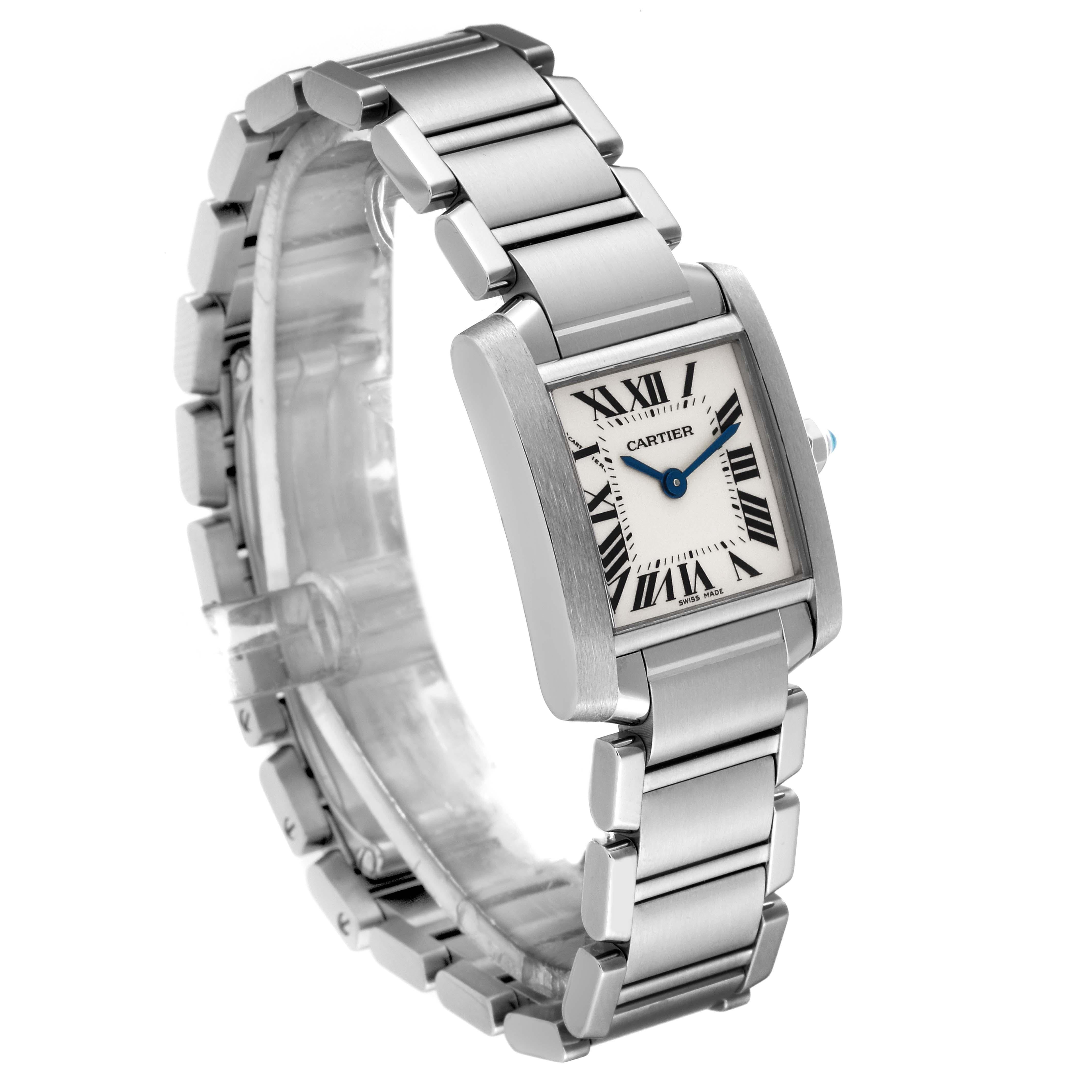 Women's Cartier Tank Francaise Small Silver Dial Steel Ladies Watch W51008Q3