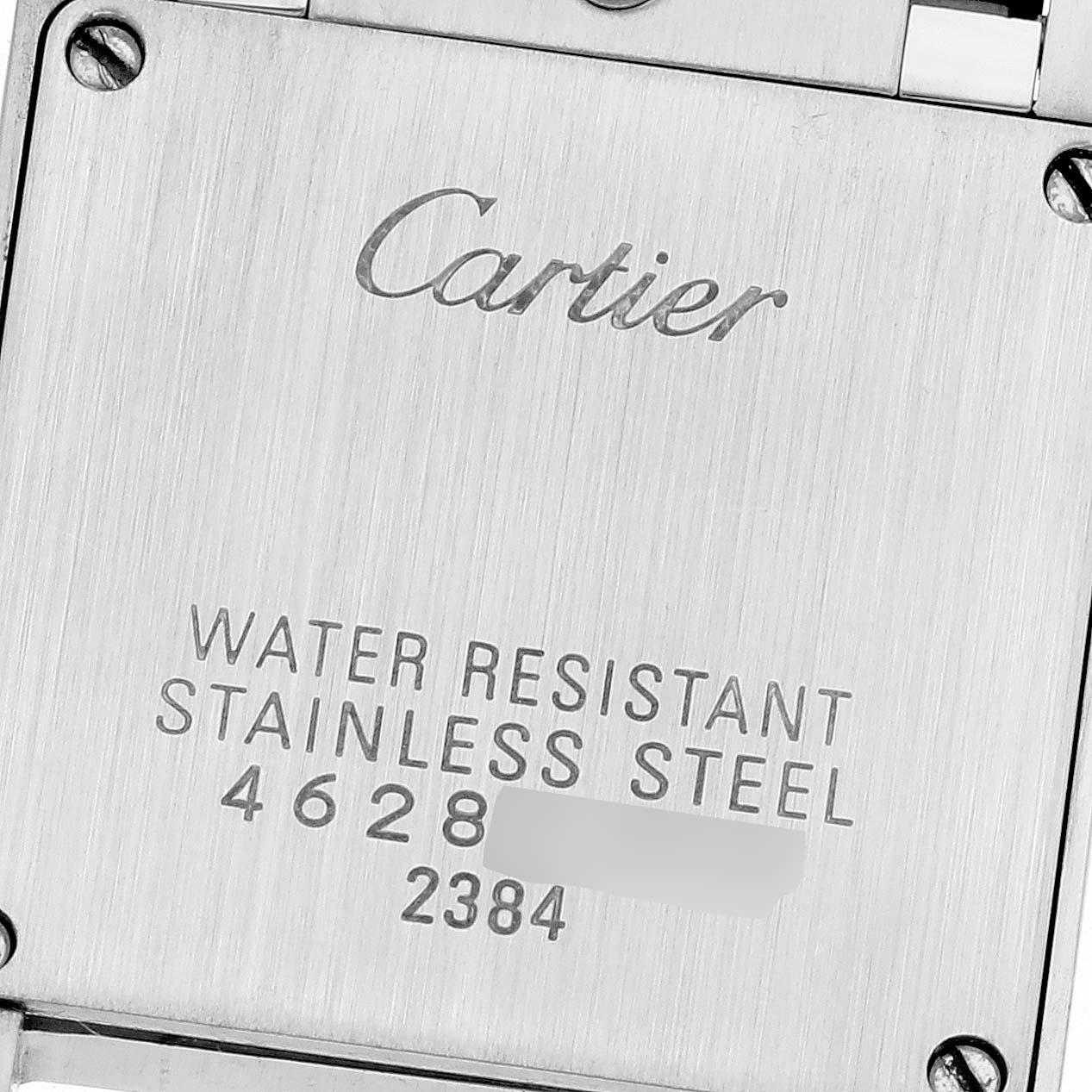 Cartier: Stahl-Damenuhr W51008Q3, Tank Francaise, kleines silbernes Zifferblatt 1