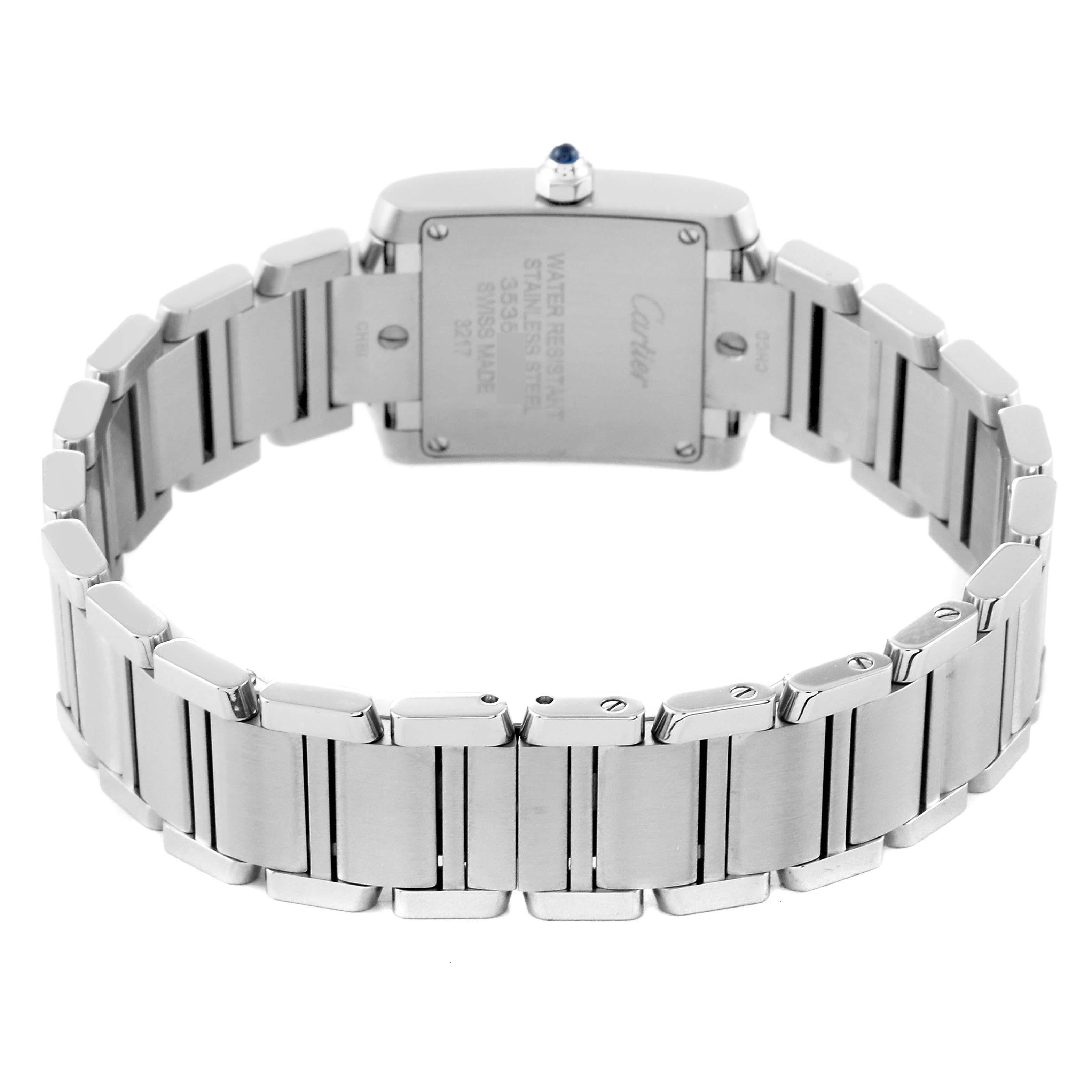 Cartier Tank Francaise Small Silver Dial Steel Ladies Watch W51008Q3 3