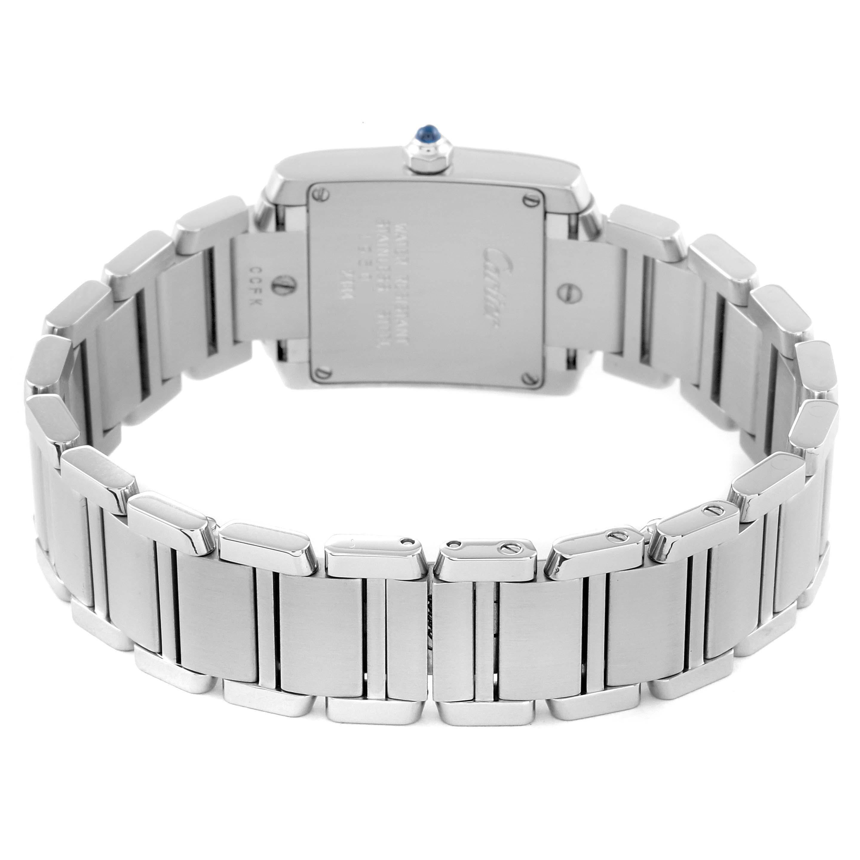 Cartier Tank Francaise Small Silver Dial Steel Ladies Watch W51008Q3 3