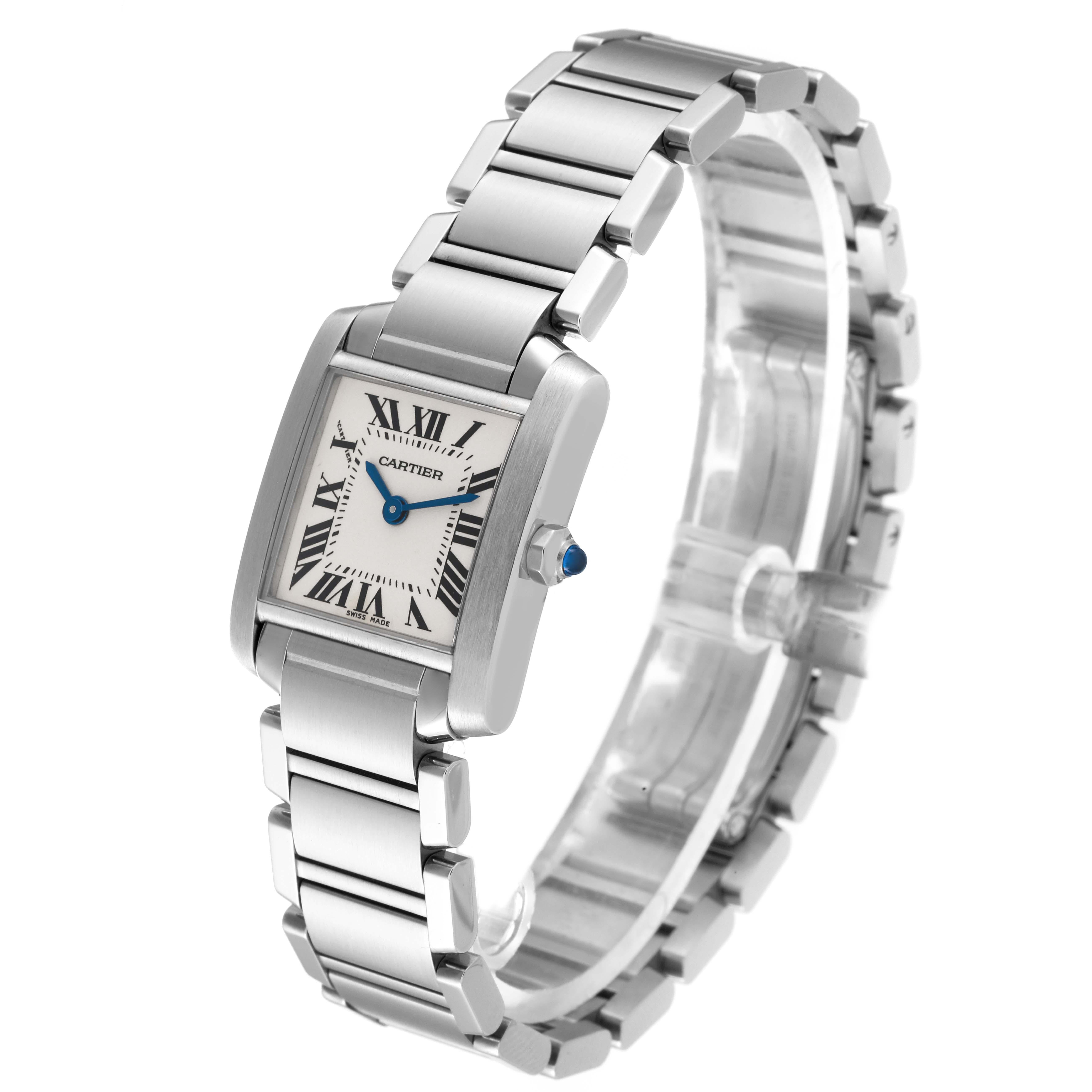 Women's Cartier Tank Francaise Small Silver Dial Steel Ladies Watch W51008Q3 Papers