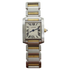 Used Cartier Tank Francaise Small Stainless Steel & 18k Yellow Gold Watch