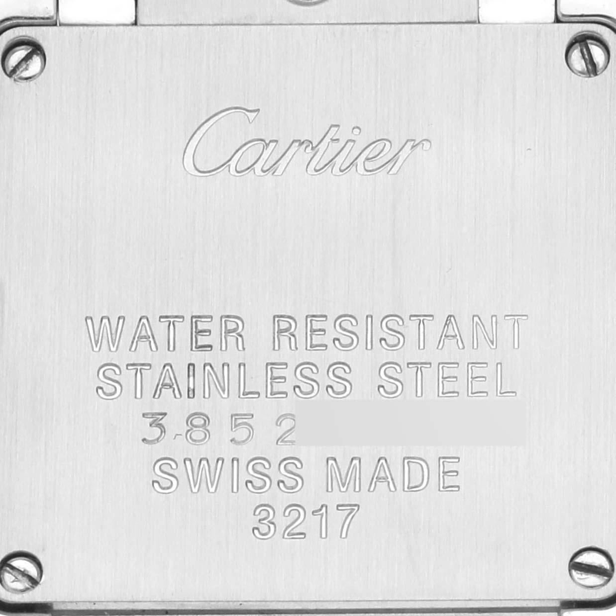 Women's Cartier Tank Francaise Small Steel Diamond Bezel Ladies Watch W4TA0008