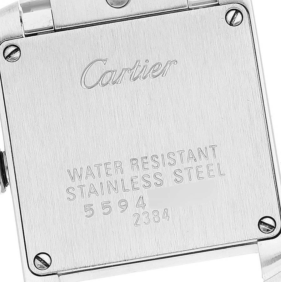 Cartier Tank Francaise Small Steel Ladies Watch W51008Q3 In Excellent Condition In Atlanta, GA
