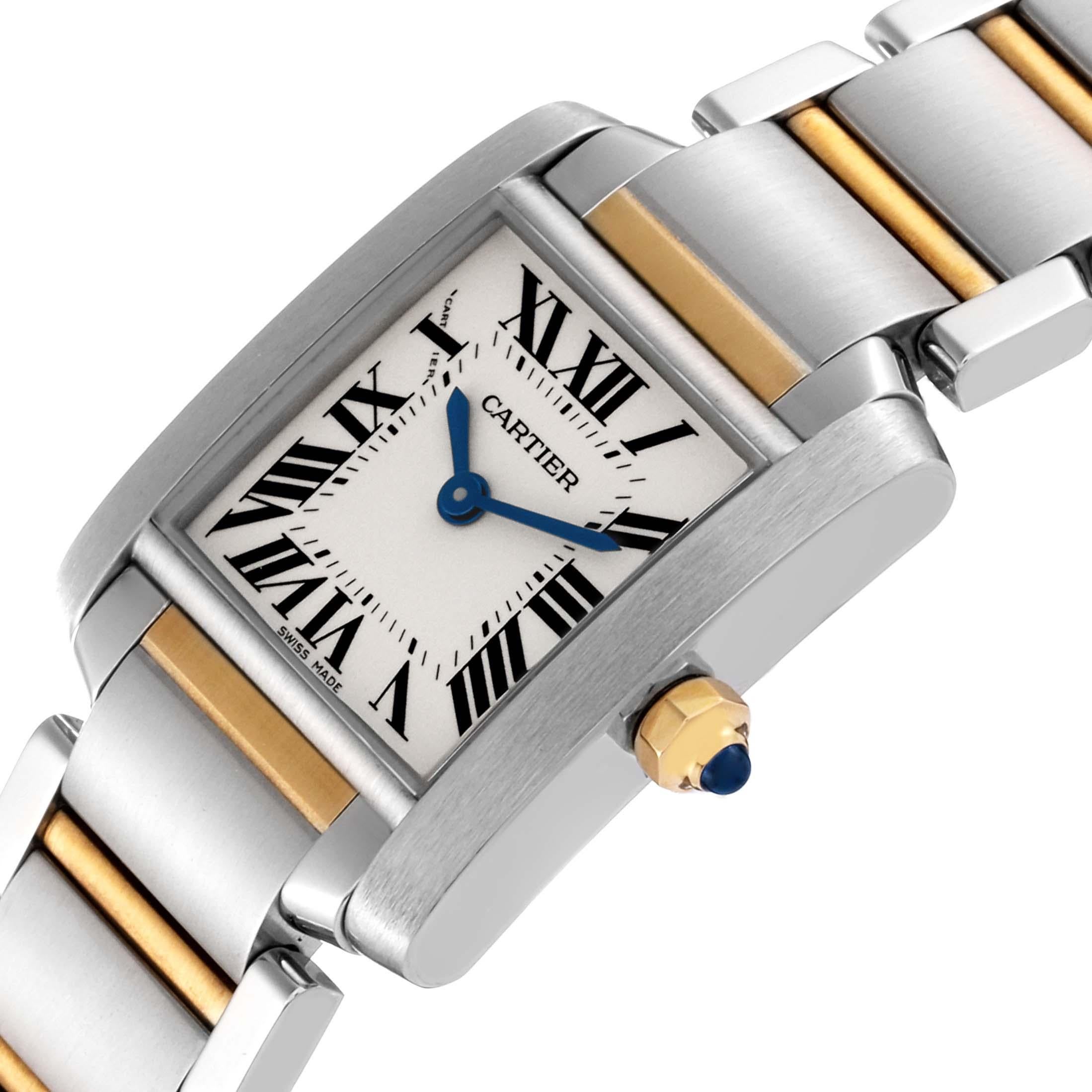 Women's Cartier Tank Francaise Small Steel Yellow Gold Ladies Watch W51007Q4