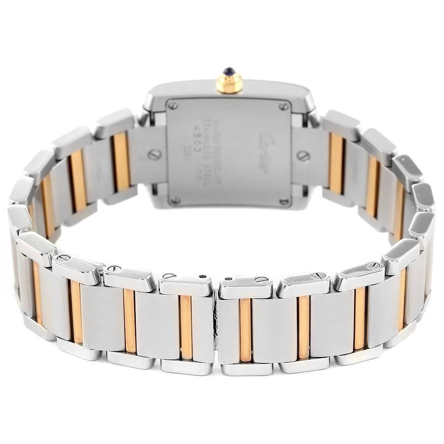 Cartier Tank Francaise Small Steel Yellow Gold Ladies Watch W51007Q4 1