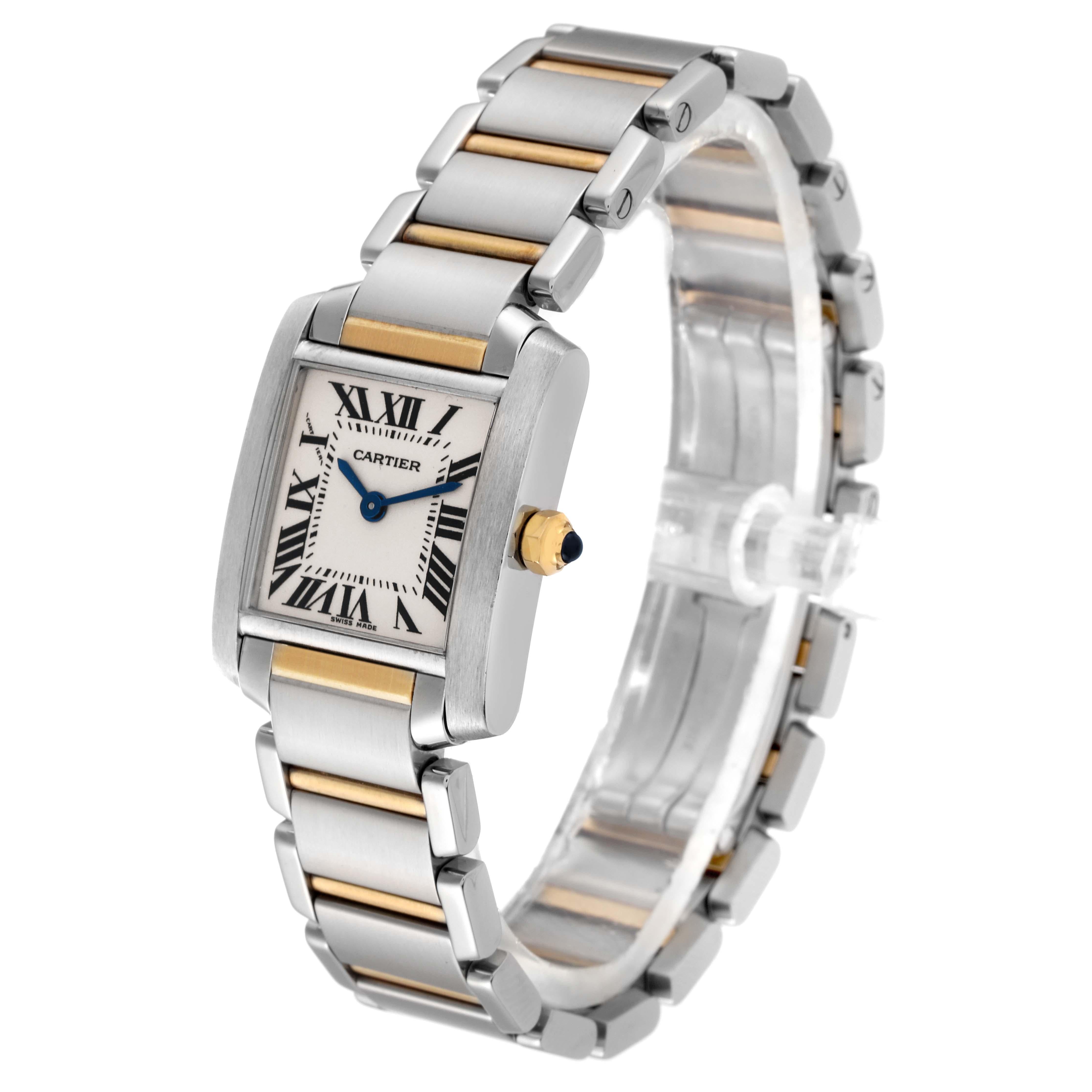 Cartier Tank Francaise Small Steel Yellow Gold Ladies Watch W51007Q4 4