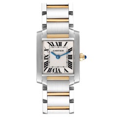 Cartier Tank Francaise Small Steel Yellow Gold Ladies Watch W51007Q4