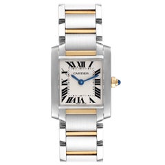 Cartier Tank Francaise Small Steel Yellow Gold Ladies Watch W51007Q4