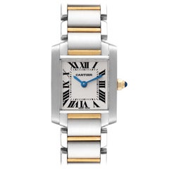 Cartier Tank Francaise Small Steel Yellow Gold Ladies Watch W51007Q4