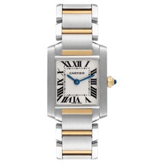 Cartier Tank Francaise Small Steel Yellow Gold Ladies Watch W51007Q4