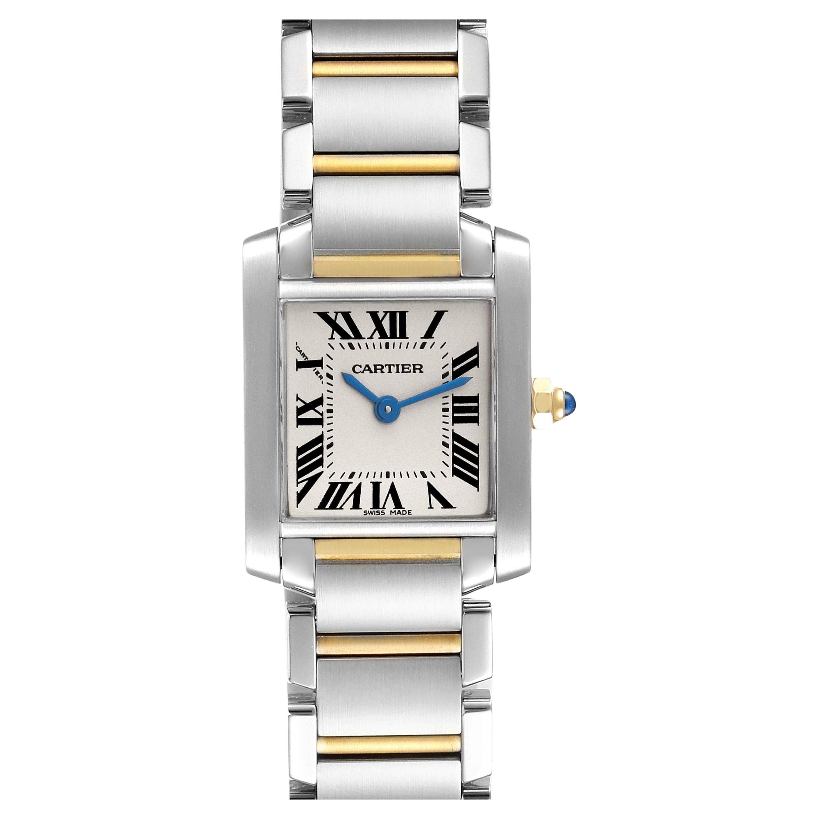 Cartier Tank Francaise Small Steel Yellow Gold Ladies Watch W51007Q4