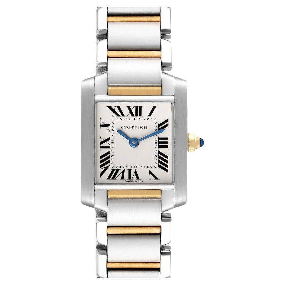 Cartier Tank Francaise Small Two Tone Ladies Watch W51007Q4 at 1stDibs