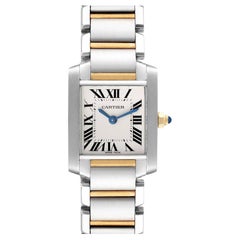 Cartier Tank Francaise Small Steel Yellow Gold Ladies Watch W51007Q4