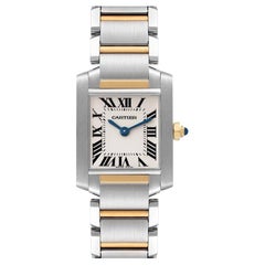 Cartier Tank Francaise Small Steel Yellow Gold Ladies Watch W51007q4