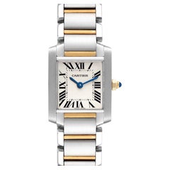 Cartier Tank Francaise Small Steel Yellow Gold Ladies Watch W51007Q4