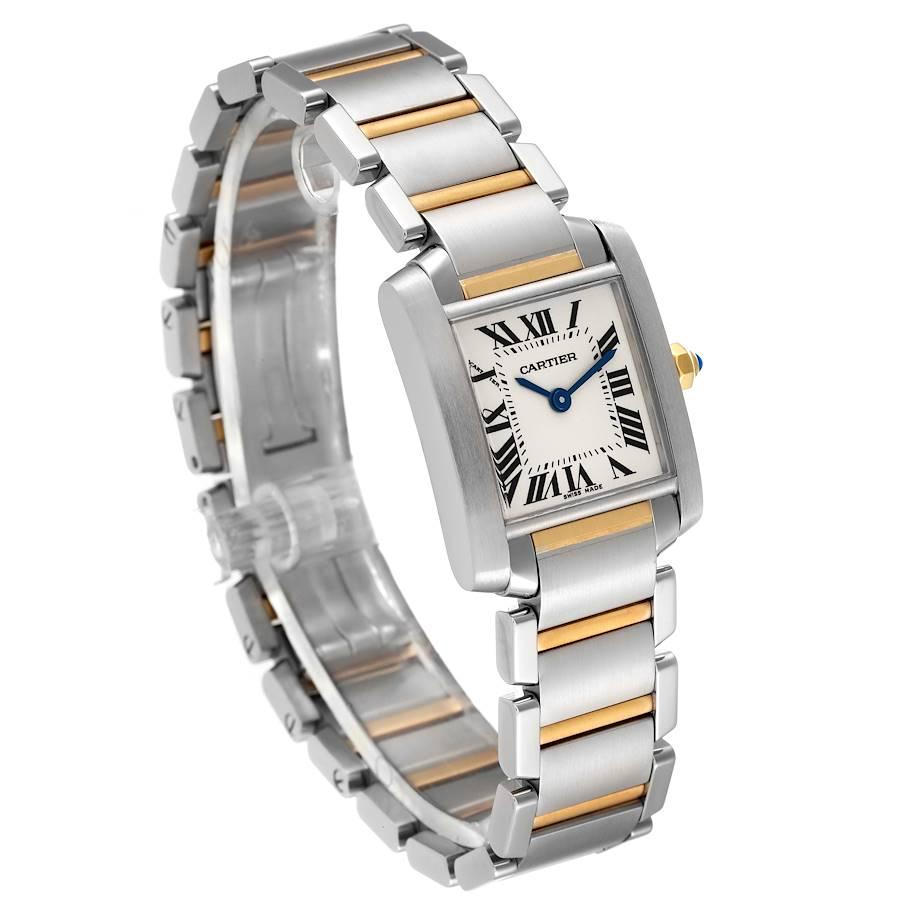 cartier tank française medium gold