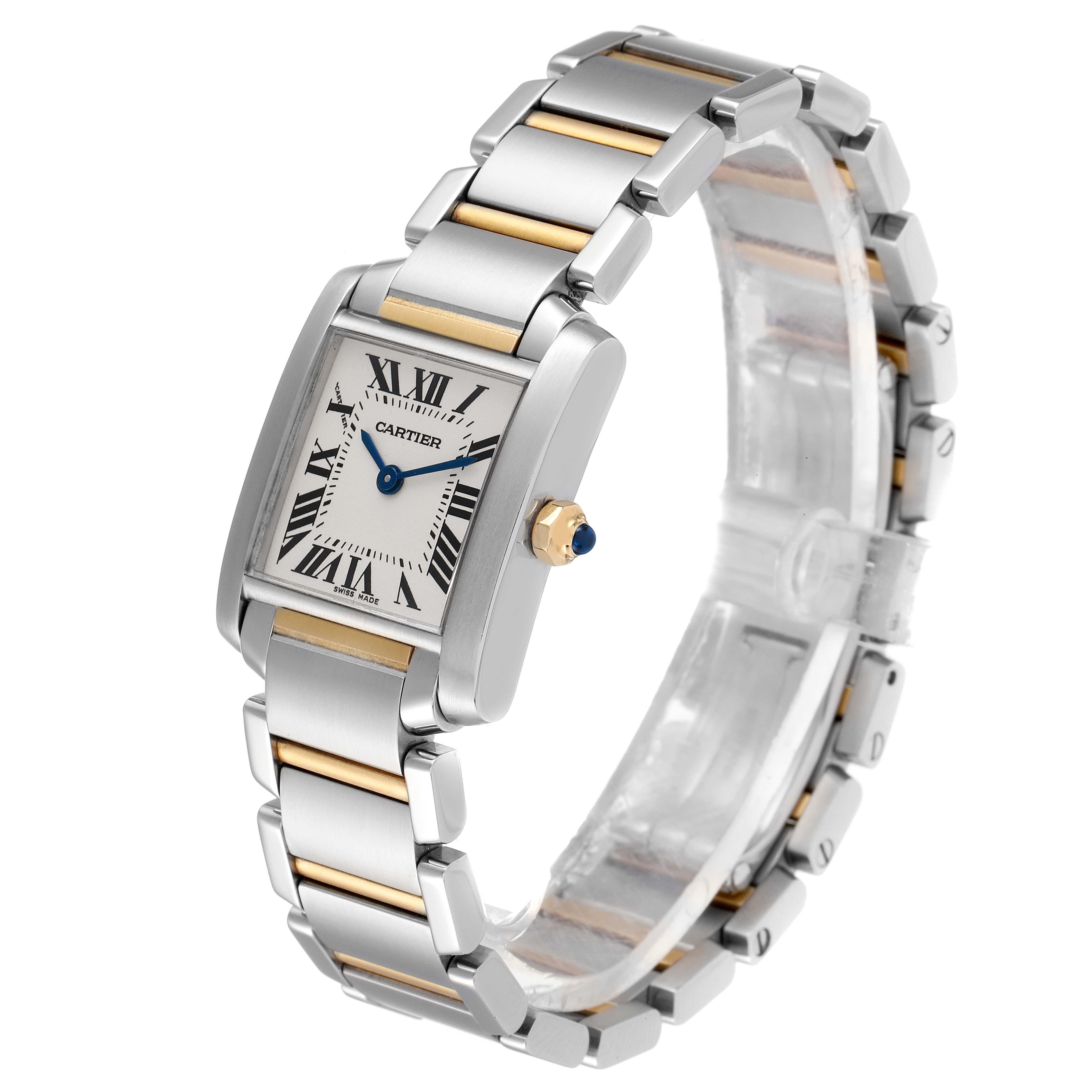 Cartier Tank Francaise Small Two Tone Ladies Watch W51007Q4 For Sale 1