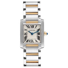 Cartier Tank Francaise Small Two Tone Ladies Watch W51007Q4