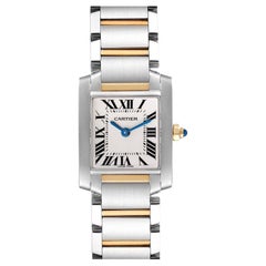 Cartier Tank Francaise Small Two Tone Ladies Watch W51007Q4