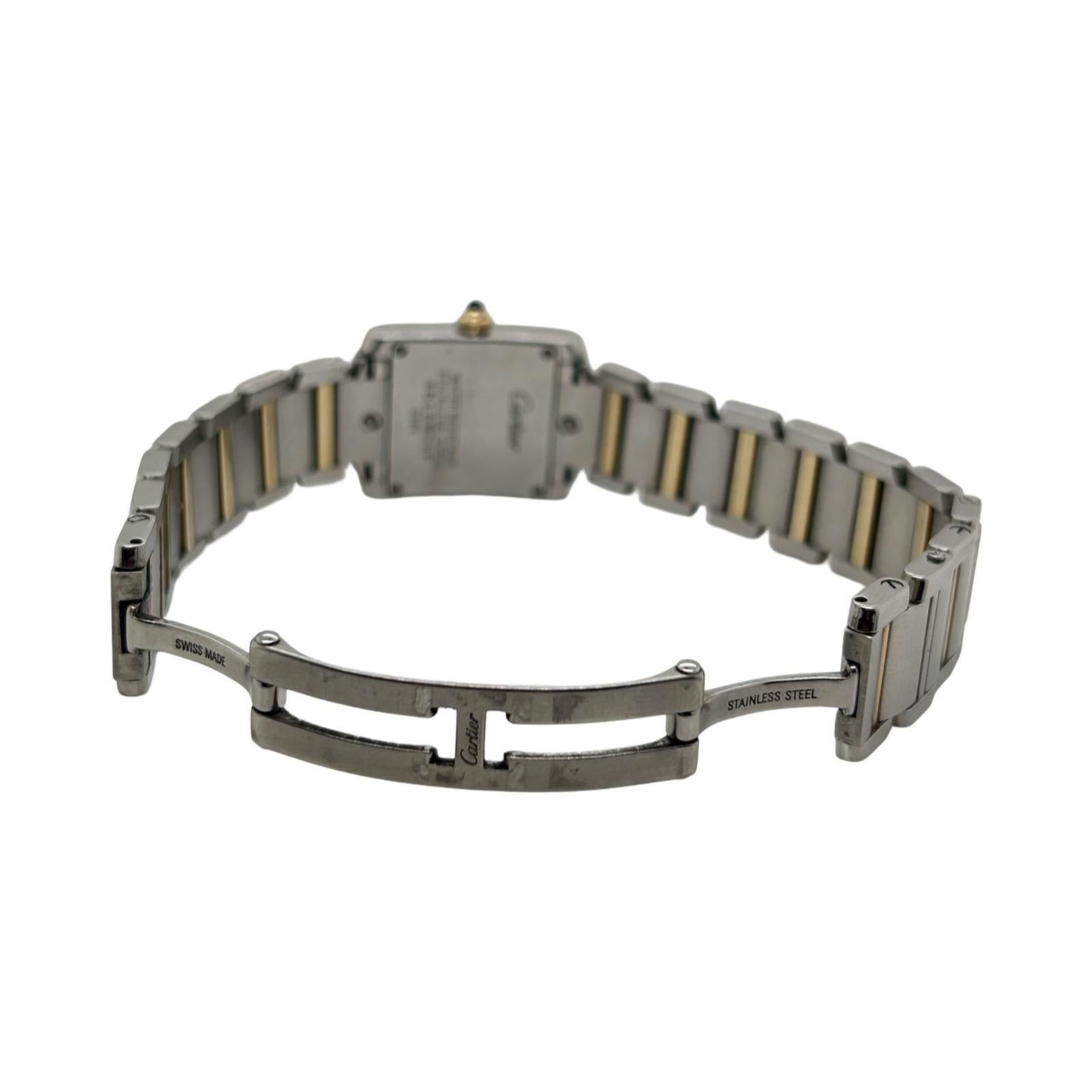 da uomo o donna Cartier Tank Francaise Piccolo Bicolore W51007Q4 in vendita