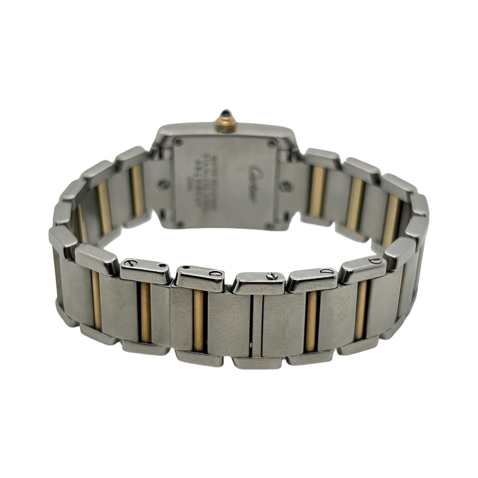 Cartier Tank Francaise Piccolo Bicolore W51007Q4 in vendita 1